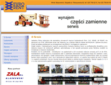 Tablet Screenshot of eurorent.com.pl